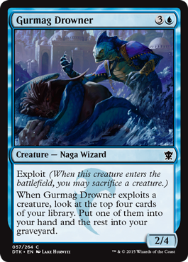 Gurmag Drowner (Dragons of Tarkir) Light Play