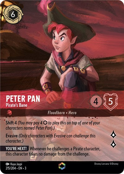 Peter Pan - Pirate's Bane (Alternate Art) (Into the Inklands) Near Mint Holofoil