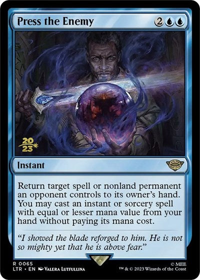 Press the Enemy (Promos: Prerelease Cards) Light Play Foil