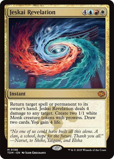 Jeskai Revelation (Tarkir: Dragonstorm) Light Play