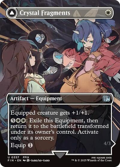 Crystal Fragments (Borderless) (Universes Beyond: FINAL FANTASY) Near Mint Foil