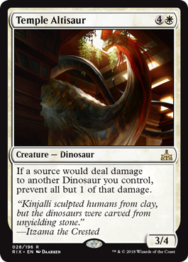 Temple Altisaur (Rivals of Ixalan) Near Mint Foil