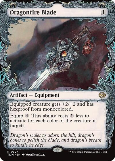 Dragonfire Blade (Showcase) (Tarkir: Dragonstorm) Near Mint Foil