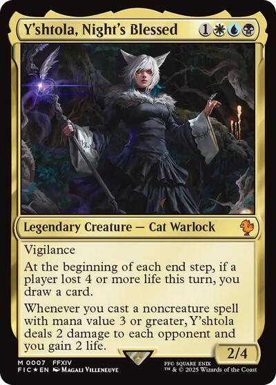 Y'shtola, Night's Blessed (Commander: FINAL FANTASY) Light Play Foil