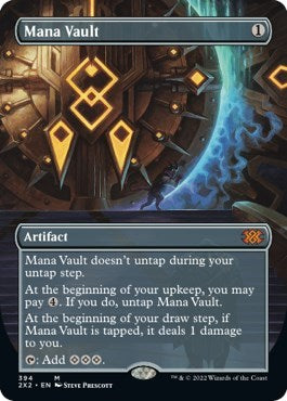 Mana Vault (Borderless) (Double Masters 2022) Medium Play