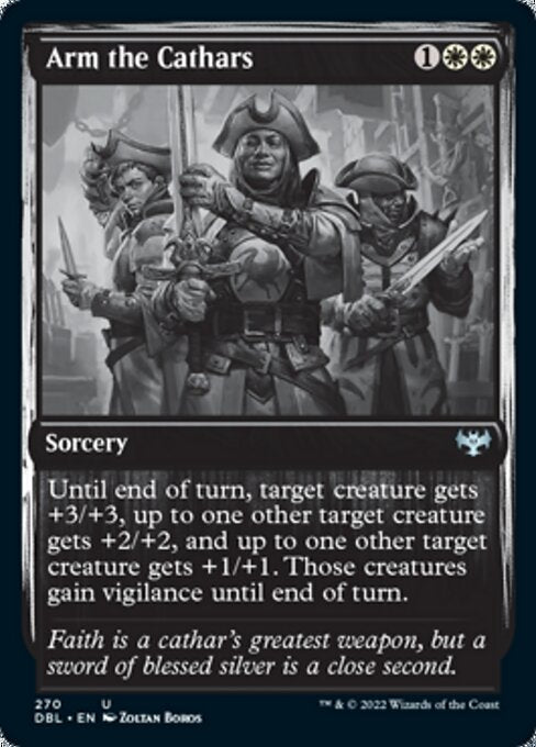 Arm the Cathars (Innistrad: Double Feature) Light Play Foil