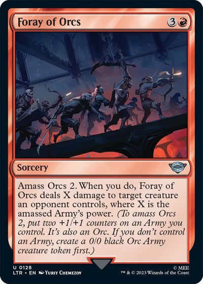 Foray of Orcs (Universes Beyond: The Lord of the Rings: Tales of Middle-earth) Light Play Foil