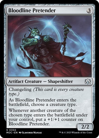 Bloodline Pretender (Commander: March of the Machine) Light Play