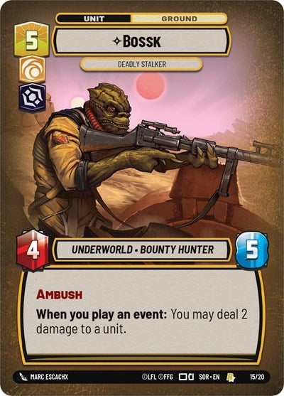 Bossk Deadly Stalker (Weekly Play Promos) Near Mint Foil