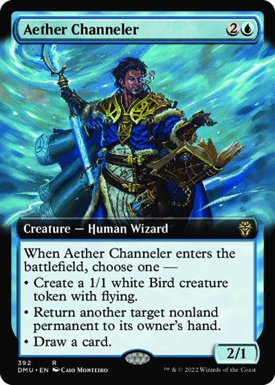 Aether Channeler (Extended Art) (Dominaria United) Light Play