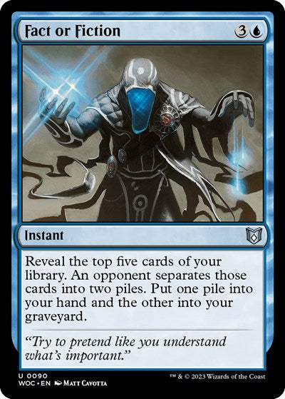 Fact or Fiction (Commander: Wilds of Eldraine) Light Play