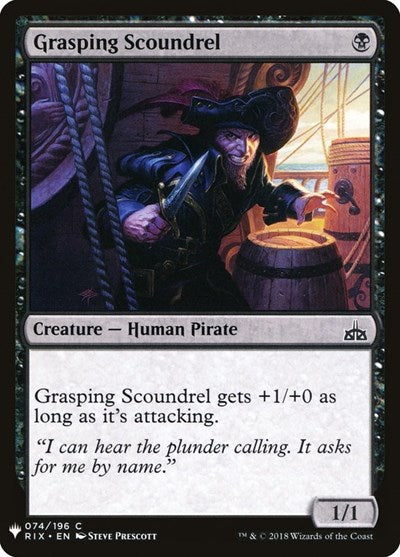Grasping Scoundrel (Mystery Booster) Near Mint