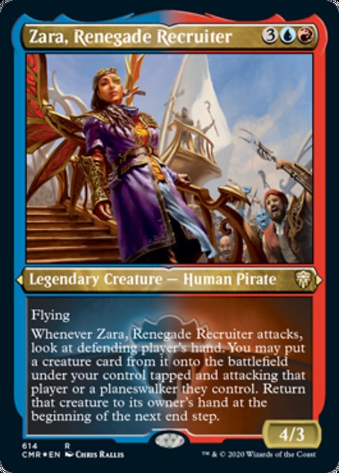 Zara, Renegade Recruiter (Foil Etched) (Commander Legends) Light Play Foil