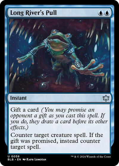 Long River's Pull (Bloomburrow) Light Play Foil
