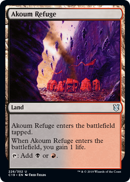 Akoum Refuge (Commander 2019) Light Play