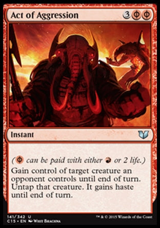 Act of Aggression (Commander 2015) Medium Play