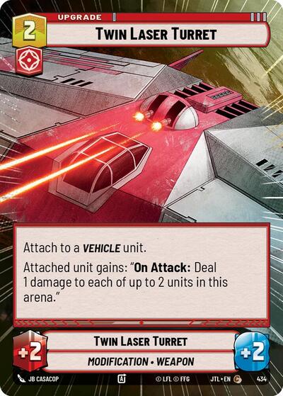 Twin Laser Turret (Hyperspace) (Jump to Lightspeed) Near Mint