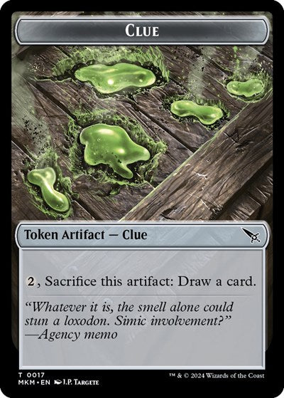 Clue (0017) / A 0044 Double-Sided Token (Murders at Karlov Manor) Near Mint Foil