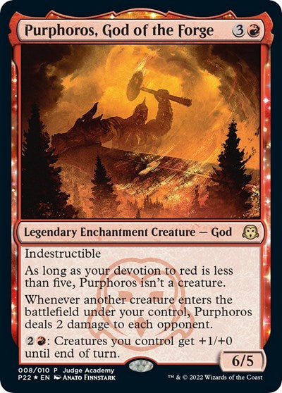 Purphoros, God of the Forge (Promos: Judge) Near Mint Foil