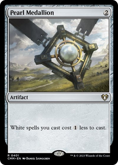 Pearl Medallion (Commander Masters) Light Play