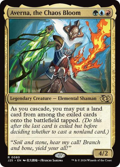 Averna, the Chaos Bloom (Anime) (Foundations Jumpstart) Light Play
