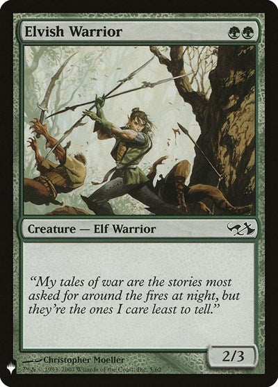Elvish Warrior (Mystery Booster) Light Play