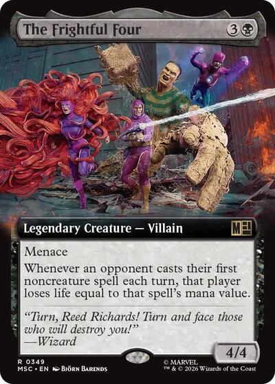 The Frightful Four (Extended Art) (Commander: Marvel Super Heroes) Near Mint
