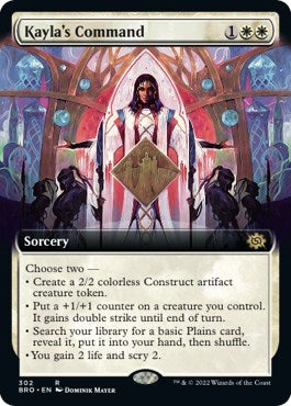 Kayla's Command (Extended Art) (The Brothers' War) Near Mint Foil