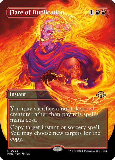 Flare of Duplication (Borderless) (Modern Horizons 3) Light Play