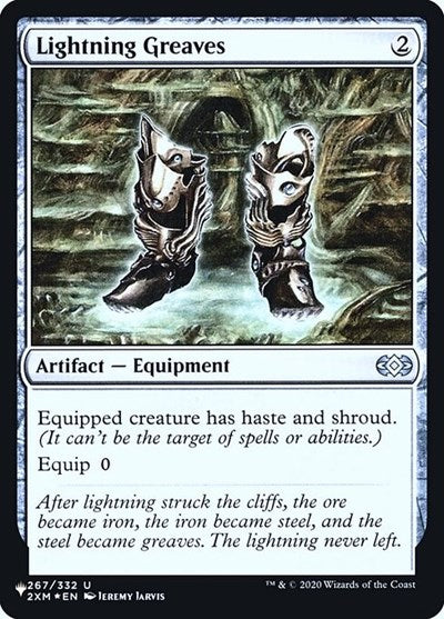 Lightning Greaves (2XM) (Secret Lair Commander: Heads I Win, Tails You Lose) Near Mint Foil