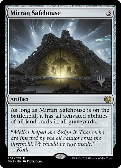 Mirran Safehouse (Promo Pack: Phyrexia: All Will Be One) Light Play