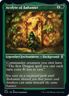 Acolyte of Bahamut (Foil Etched) (Commander Legends: Battle for Baldur's Gate) Light Play Foil
