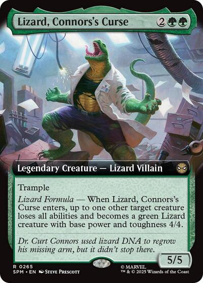 Lizard, Connors's Curse (Extended Art) (Marvel's Spider-Man) Near Mint Foil