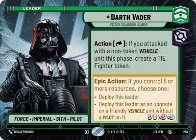 Darth Vader Victor Squadron Leader (Hyperspace) (Jump to Lightspeed) Near Mint