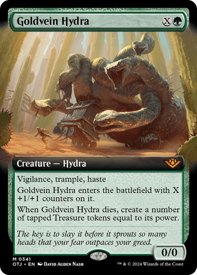 Goldvein Hydra (Extended Art) (Outlaws of Thunder Junction) Light Play Foil