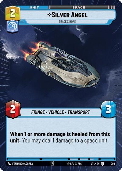Silver Angel Trace's Hope (Hyperspace Foil) (Jump to Lightspeed) Near Mint Foil