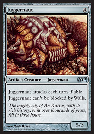 Juggernaut (Magic 2011 Core Set) Medium Play Foil