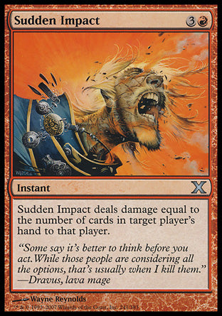 Sudden Impact (10th Edition) Light Play Foil
