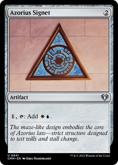 Azorius Signet (Commander Masters) Light Play