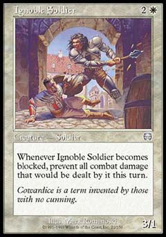 Ignoble Soldier (Mercadian Masques) Near Mint Foil