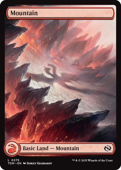 Mountain (0275) (Tarkir: Dragonstorm) Near Mint