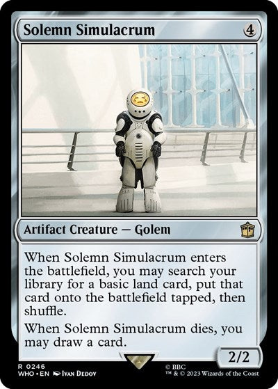 Solemn Simulacrum (Universes Beyond: Doctor Who) Light Play Foil