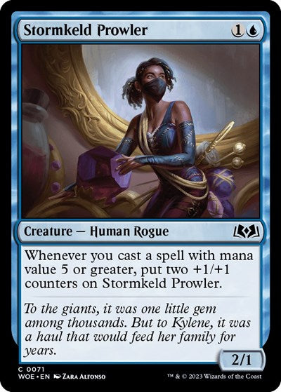 Stormkeld Prowler (Wilds of Eldraine) Light Play Foil