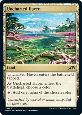 Uncharted Haven (Kamigawa: Neon Dynasty) Light Play