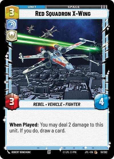 Red Squadron X-Wing (Jump to Lightspeed) Near Mint