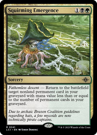 Squirming Emergence (The Lost Caverns of Ixalan) Medium Play