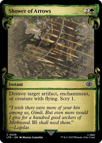Shower of Arrows (Showcase Scrolls) (Universes Beyond: The Lord of the Rings: Tales of Middle-earth) Near Mint Foil