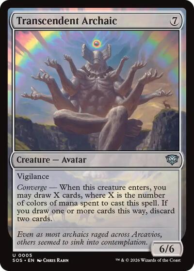 Transcendent Archaic (Secrets of Strixhaven) Light Play Foil