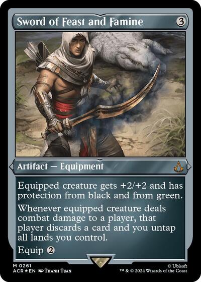 Sword of Feast and Famine (Foil Etched) (Universes Beyond: Assassin's Creed) Near Mint Foil