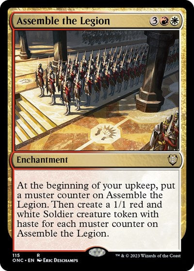 Assemble the Legion (Commander: Phyrexia: All Will Be One) Medium Play
